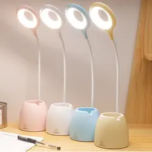 

Table Lamp Leds USB Touch Night Light Stepless Dimming Desk Light Eye Protection Learning Multi-Function Bracket Pen Holder