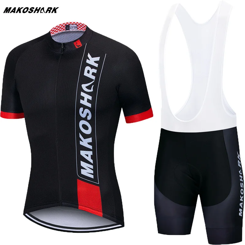 MAKOSHARK велосипедная одежда комплект из Джерси для езды на велосипеде Ropa Ciclismo мужская езда на велосипеде летняя с коротким рукавом Pro велосипедная одежда из Джерси для горного велоспорта костюмы