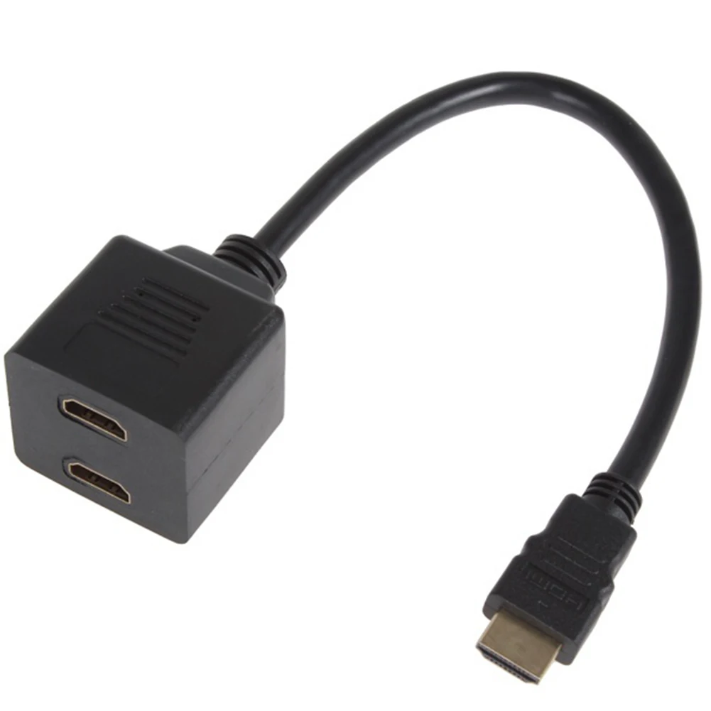 0,3 м HDMI адаптер разделитель Мужской до 2 Женский Аудио Видео сплиттер передатчик переключатель для HDTV/DVD/для psp