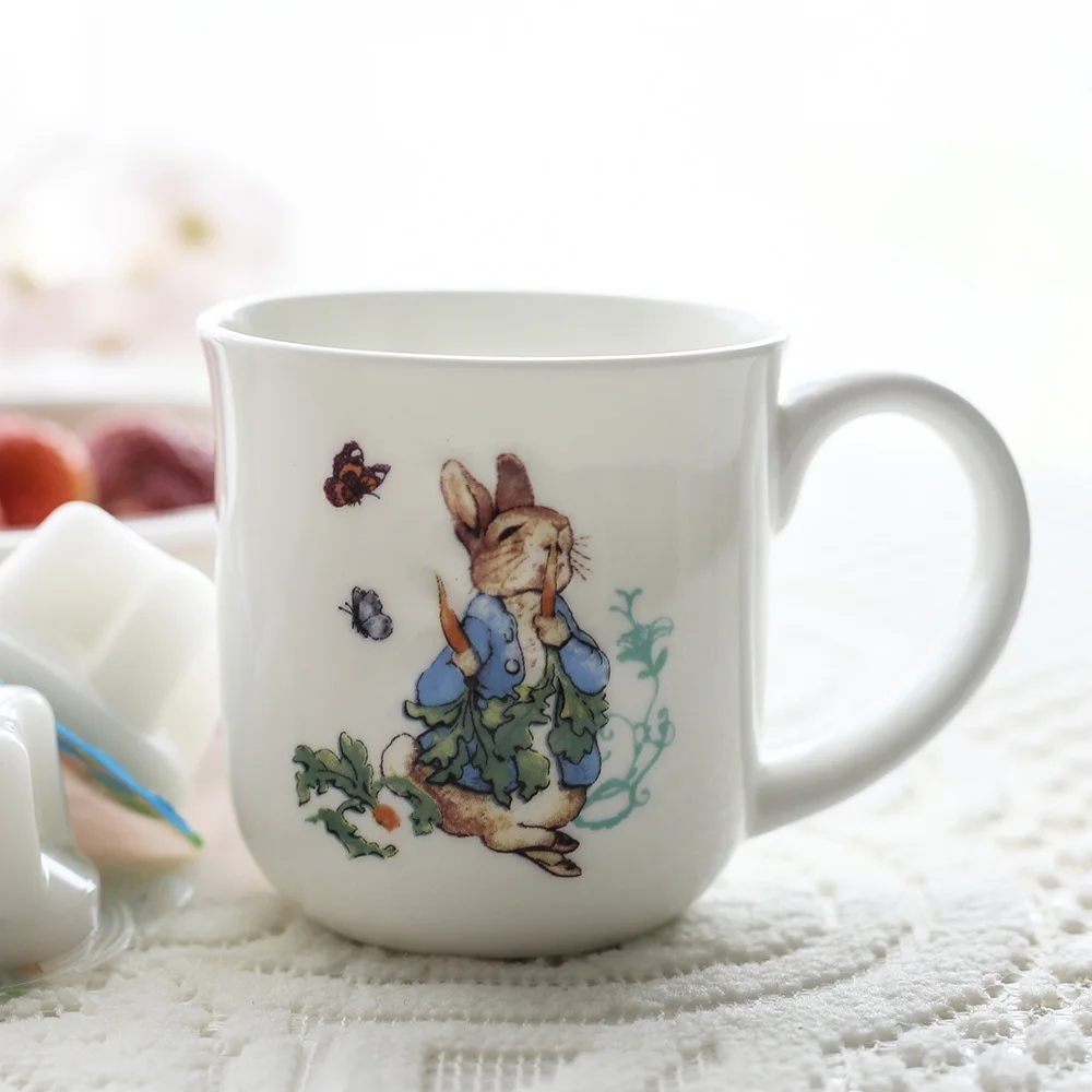 PETER RABBIT Official Genuine Baby Kids Dinnerware Dinner Set Mug Soup Plate Dish Kit Cutlery Tableware Food Container Cubiertos