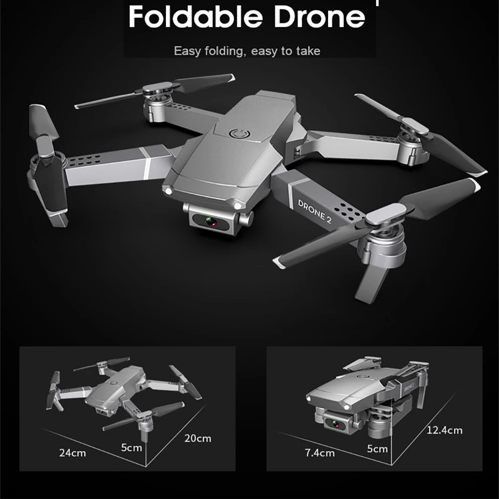 E68 Многофункциональный wifi FPV Безголовый пластиковый складной Квадрокоптер перезаряжаемый Радиоуправляемый Дрон удерживающий высоту видео HD камера 2,4 ГГц