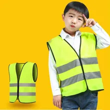 Детский жилет безопасности Светоотражающая одежда Детский защитный жилет высокая видимость желтый флуоресцентный жилет безопасности для школы