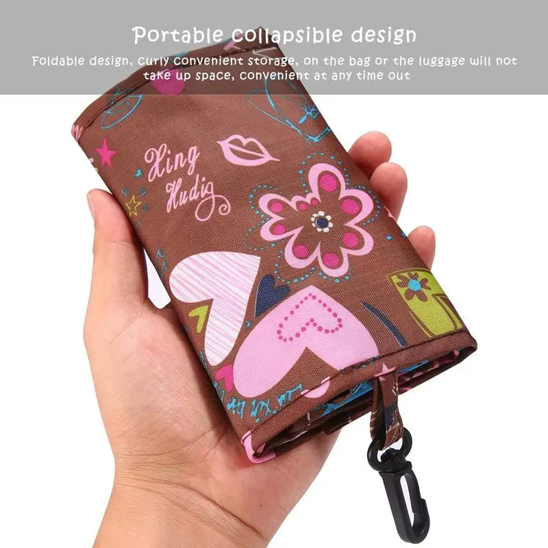 BEAU-Foldable Large Shopping Bag Eco-friendly Travel Recycle Bag Portable Handy Shopping Grocery Bags Tote Bag