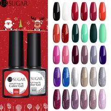 Ur Sugar 7,5 мл, Рождественский чистый Гель-лак для ногтей, Цветной Гель-лак, блеск, отмачиваемый, УФ светодиодный Гель-лак, не протирается, верхнее покрытие, Базовое покрытие