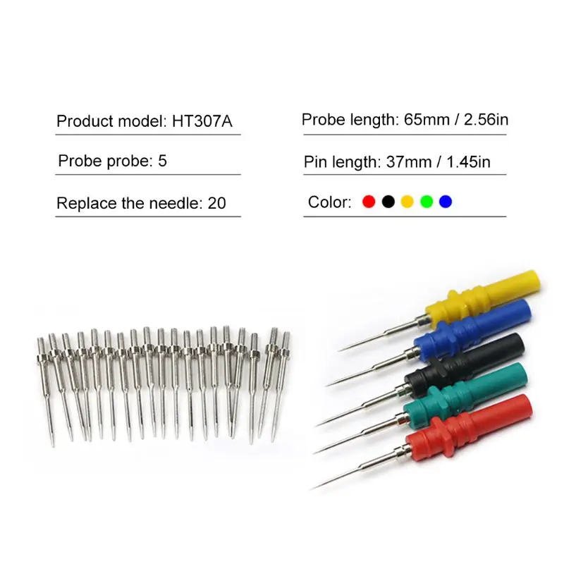 Automotive Oscilloscope Acupuncture Probe Upgrade 5PCS HT307A Pins Diagnosis Test Repair Tools