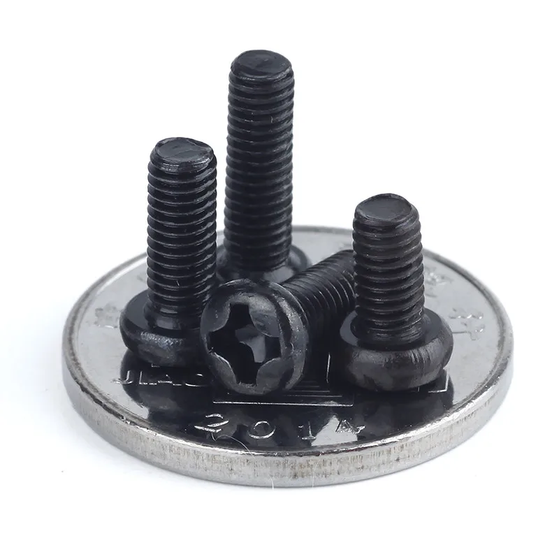 Винт с черной цилиндрической головкой винт M2 M2.5 M3|Винты| |
