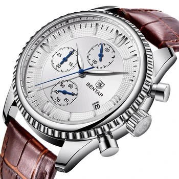 

BENYAR Men Top Luxury Chronograph Watch Wristwatch New Fashion Waterproof Military Sport Male Clock Relogio Masculino