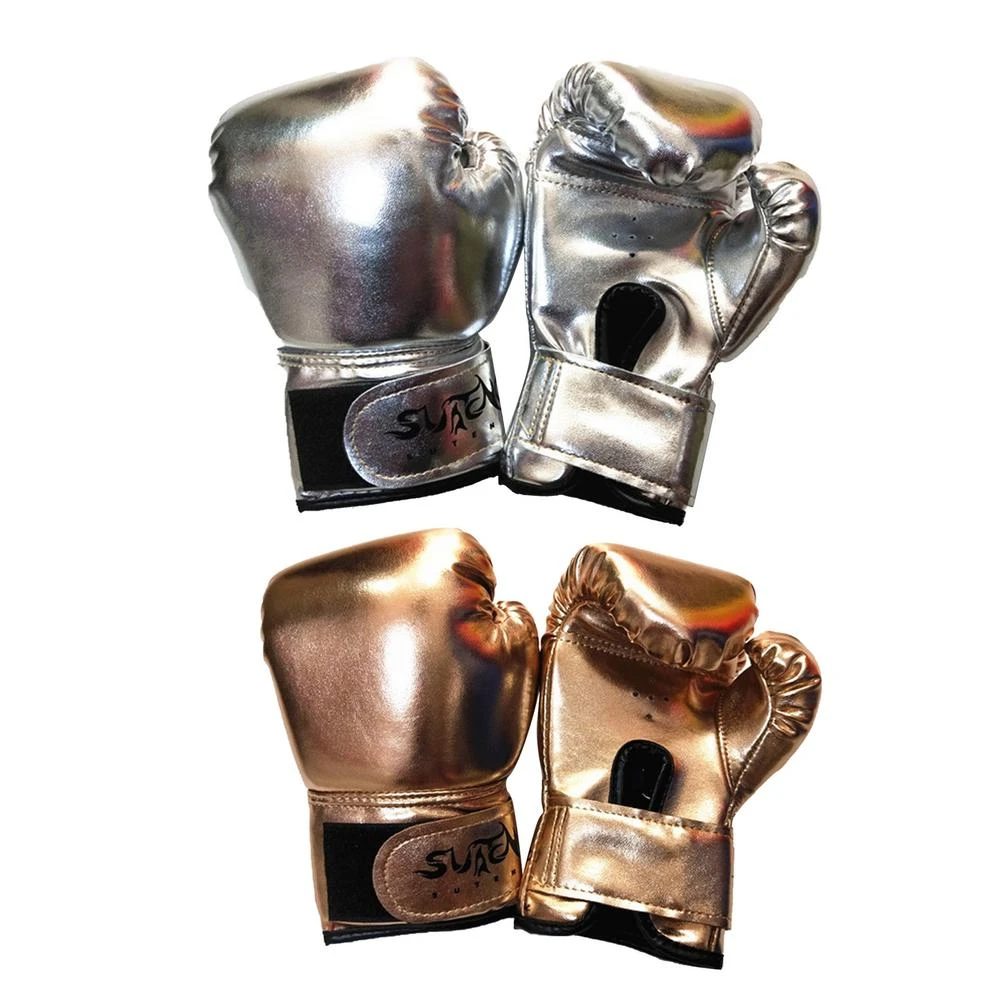 Guantes de boxeo de película de Metal para niños, bolsa de arena boxeo, guantes pequeños con espuma de esponja, delineador de moldeado| | AliExpress