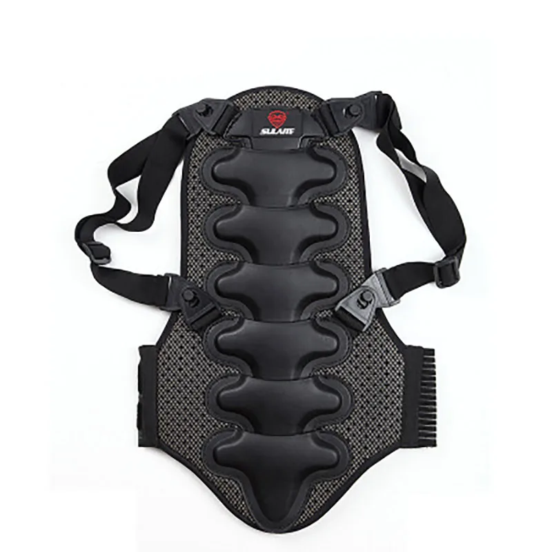 Уличная спортивная одежда для защиты спины для катания на лыжах и коньках утолщенное съемное Защитное снаряжение для тела - Color: black