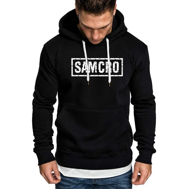 SOA Sons of anarchy/детская спортивная одежда с капюшоном для мужчин, мужская повседневная толстовка, зимнее флисовое Модное теплое худи в стиле хип-хоп E - Цвет: as picture
