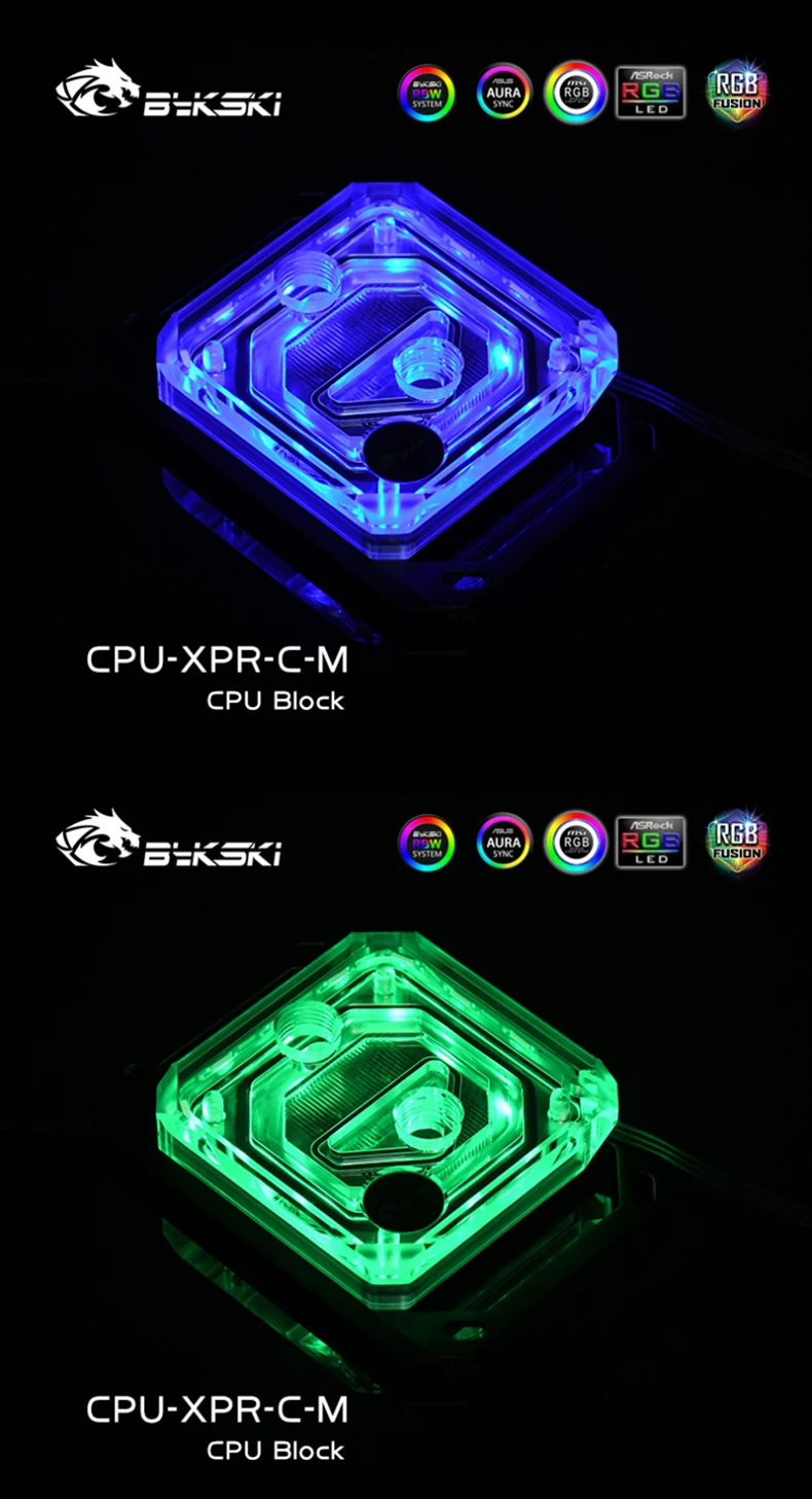 Bykski CPU Block Use for INTEL LGA115X 1200 1700 2011 /AMD Ryzen 3/5/7 X470 X570 Water Cooler Radiator CPU-XPR-C-M/CPU-XPR-C-I 16 H9dcc0952efe8476b861ed24e4c0ca52fZ