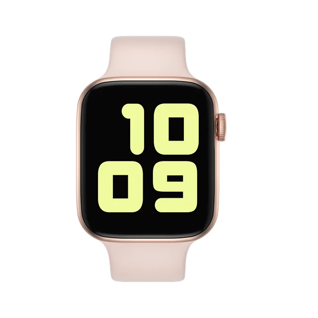Умные часы IWO 8 PRO T5 со сменным ремешком, серия 4 iw8, умные часы, пульсометр, кровяное давление, спортивные часы для IOS, Android, PK, W34 - Цвет: rose gold-pink