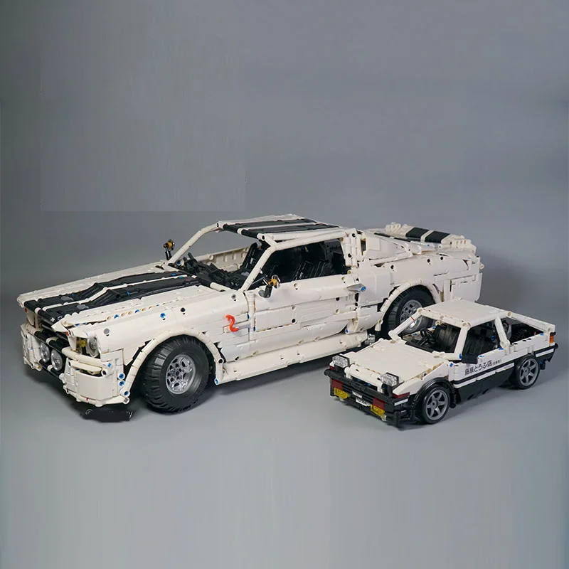 

MOC Technic Series RC Ford Mustang 1967 Hurricane 60 Seconds Elena Technology Remote Control Building Blocks Bricks Children Toy