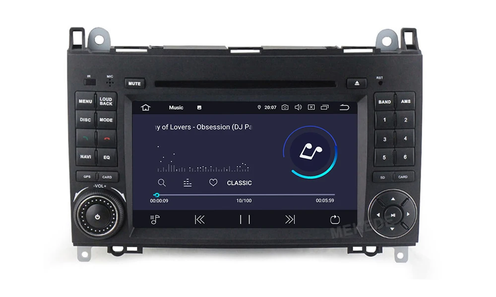 Sale Android 9.0 7 Inch Car DVD Player Stereo System For Mercedes/Benz/Sprinter/W209/W169/B200/B-class 4G RAM 64G ROM WIFI Radio GPS 5