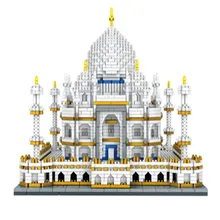 9914 3950 шт. архитектурный набор памятников Тадж-Махал, модель дворца, строительные блоки, детские игрушки, развивающие 3D кирпичи, детские подарки