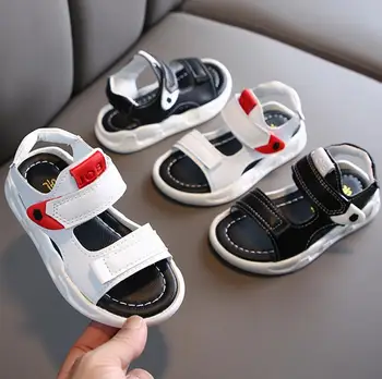 

New Summer children sandals boy soft bottom beach sandals toddler Cute Sport sandal Size 21-35