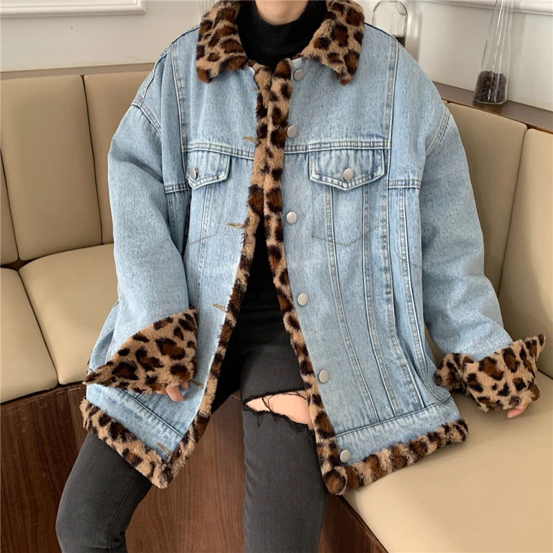 Colorfaith Jaket Jeans Denim Wanita 