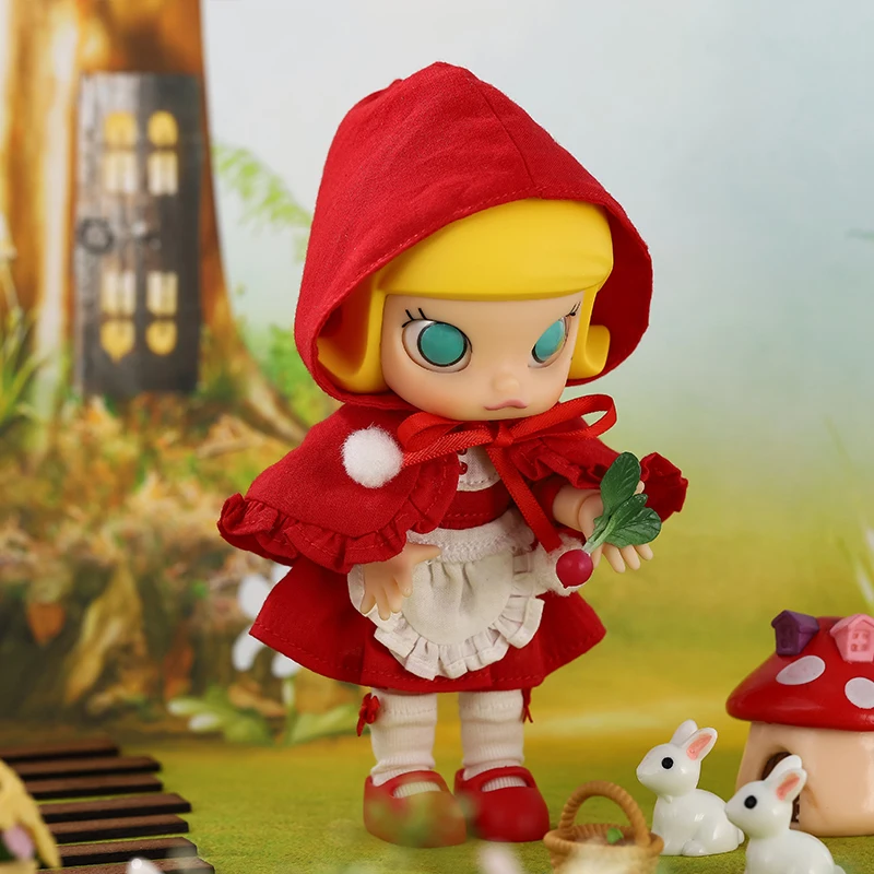 POPMART Molly BJD кукла маленькая красная Молли подарок на день рождения Детская игрушка фигурка подарок на день рождения Детская игрушка