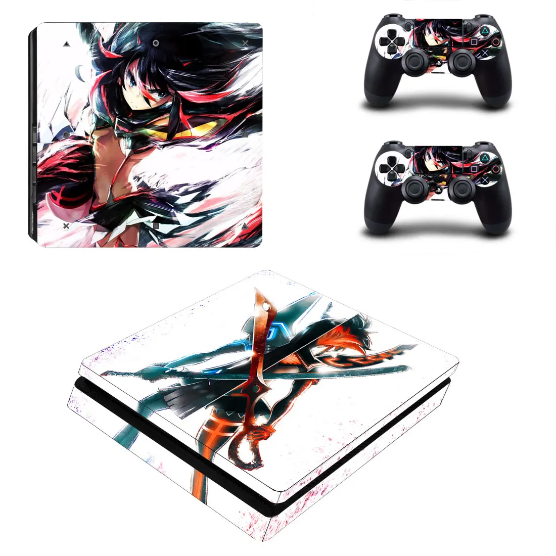 Kill La Kill игра: если PS4 тонкие наклейки PS 4 Play станция 4 тонкий стикер кожи для playstation 4 тонкая консоль и контроллер