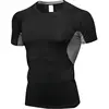 T-shirt de sport pour homme, qualité à séchage rapide, Crossfit, garde-cheveux, Compression, maillot de sport, pour la course à pied ► Photo 1/6