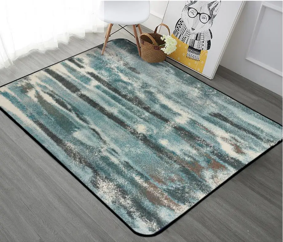 Alibaba Chinese-style Abstract Geometry Floor Carpets Rug Modern For Living Room Non-slip Antifouling Carpet For Bedroom Parlor - Цвет: LJ-13