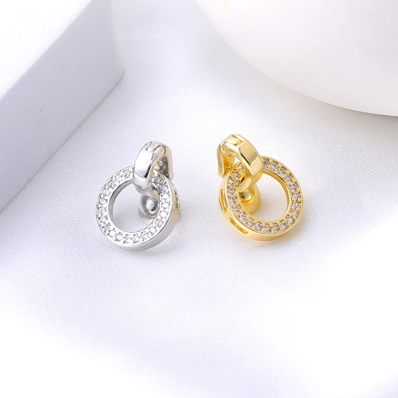 JUYA DIY Cubic Zirconia Jewelry Clasps & Connectors