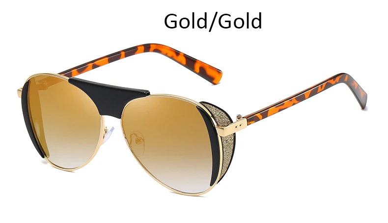 Gold Gold Бренд pilot женские очки Солнцезащитные очки женские модные дизайнерские роскошные золотые солнцезащитные очки градиентные черные тени для женщин oculos - Цвет линз: Gold Gold