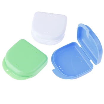 

Denture Bath Hole Box Dental False Teeth Appliance Container Storage Denture
