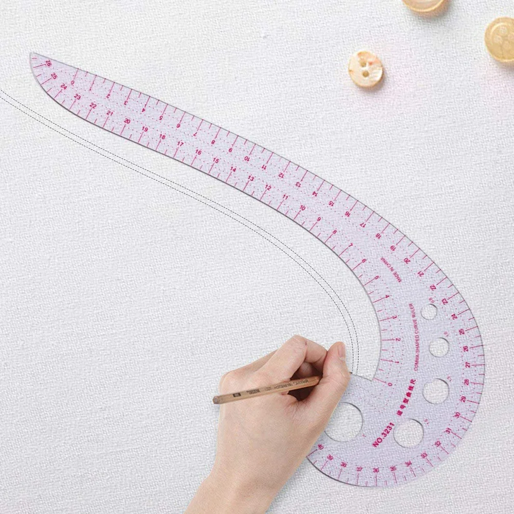 Прочный DIY одежда пэчворк мульти-линейка шов одеяло Швейные кривые линейки рисунок резка линейка чертёжные школьные офисные принадлежности