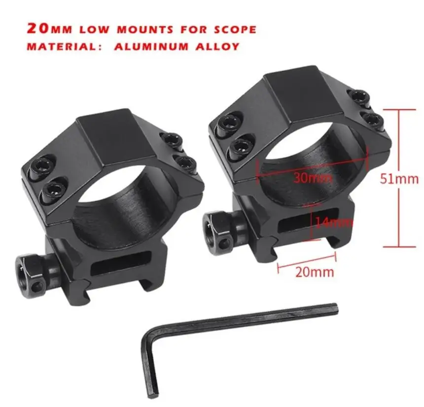 20mm low mounts Marcool 5-25x56 FFP IG Riflescope Регулируемый Красный точечный охотничий светильник тактический прицел оптический прицел для первого фокуса - Цвет: 20mm low mounts