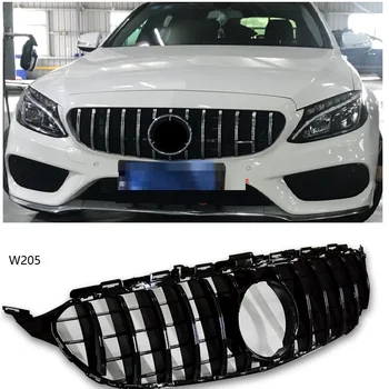 

grille led emblems fit for Benz LED Star Illuminated led grills logo Front GTR Grill for benz c-class w205 C180 C200 C250 C300