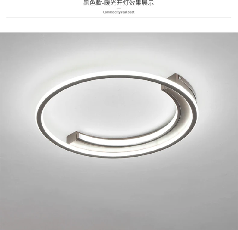 Алюминиевые Современные светодиодные потолочные лампы Chandelierrec для гостиной, спальни, AC85-265V потолочные лампы с регулируемой яркостью для низких потолков