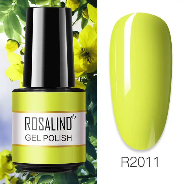 ROSALIND Primer Top Base Coat 7ML Gel Nail Polish For Manicure Long Lasting Nail Art Salon Gel Varnish UV LED Color Gel Polish RAR2011
