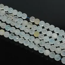 Граненые круглые бусины с натуральным топазом 7,8 мм-простое качество