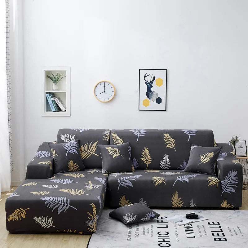 

Corner Sofa Cover Elastic Couch Cover for Sofa Sectional L Shaped Sofa Cover Chaise Longue Stretch Sofa Slipcover L shape