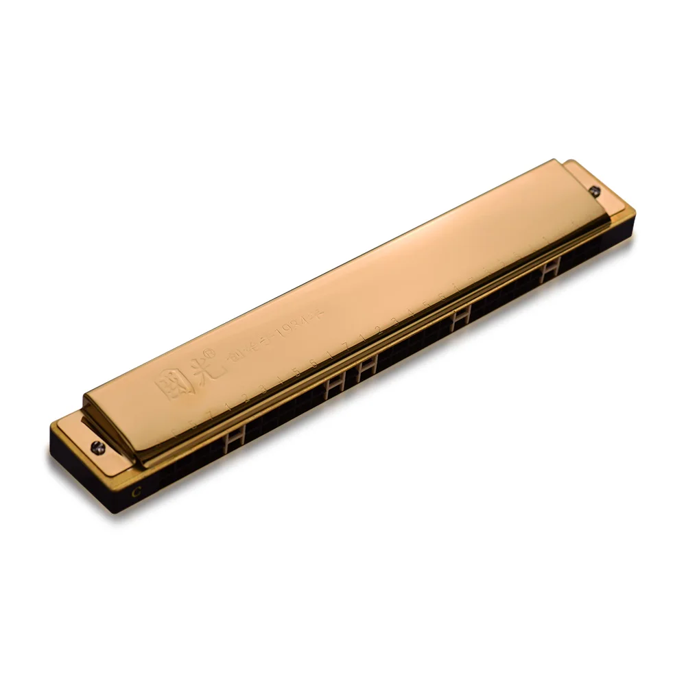 28 отверстий Широкий диапазон гармоника Ключ C TREMOLO Master Губная гармошка Mouthorgan профессиональный духовой инструмент черный/золото/серебро