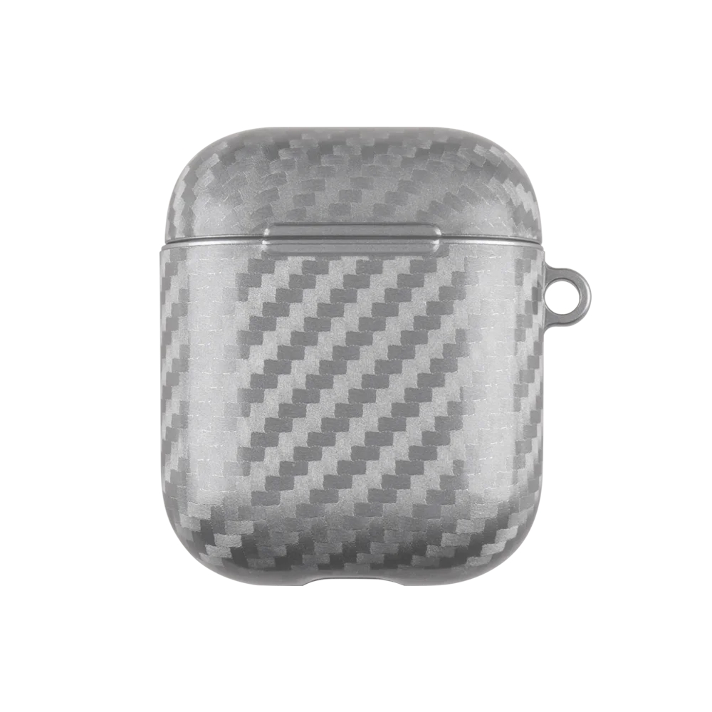 Для AirPods 1 2 Чехол из углеродного волокна Litchi зерна противоударный жесткий PC наушники защитный чехол для Apple AirPods зарядная коробка сумки - Цвет: 02