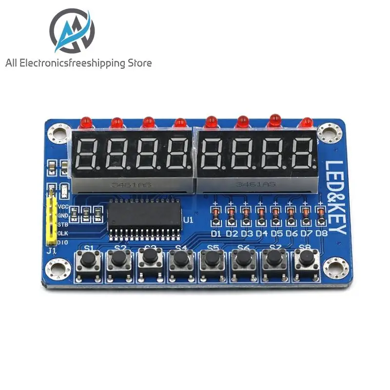 1 шт./лот SPKey Дисплей светодиодной лампой для AVR Arduino Новый 8 битный цифровые