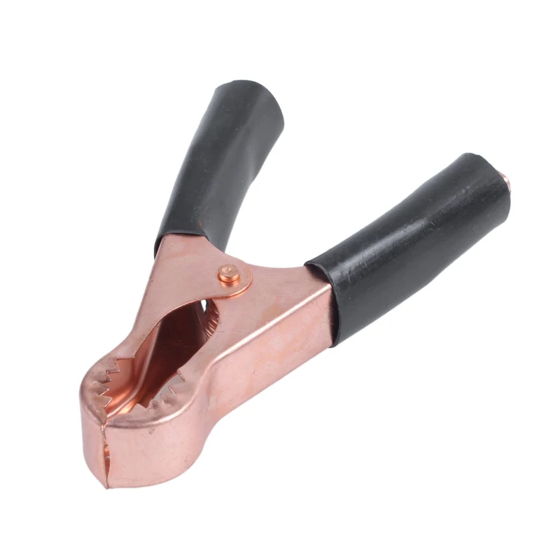 2 x 80 mm long alligator clip test clamp 30 black and red car