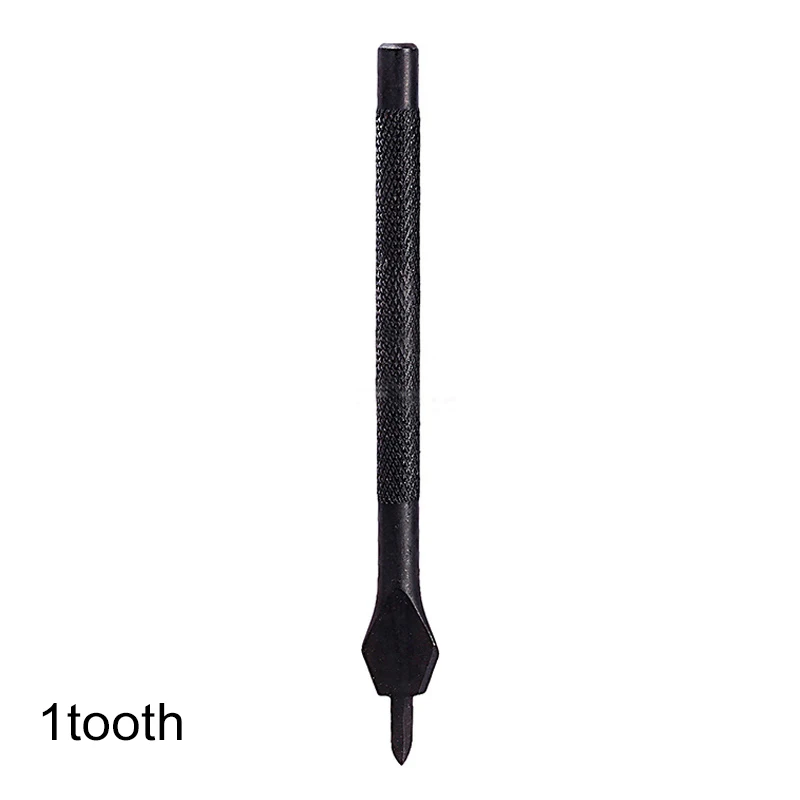 4mm 1tooth Портативные дыроколы для кожи 3 мм/4 мм аксессуары для кожаного ремня ручной работы металлические кожаные инструменты для рукоделия - Цвет: 4mm 1tooth