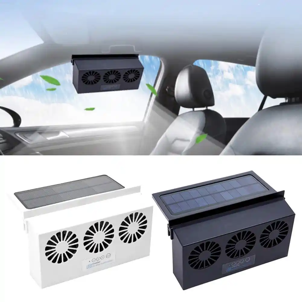 車の空気ベントソーラー排気ファン3fanフロントガラス換気窓システムのための太陽光発電キャンパーrvキャラバンボート ファン キット Aliexpress