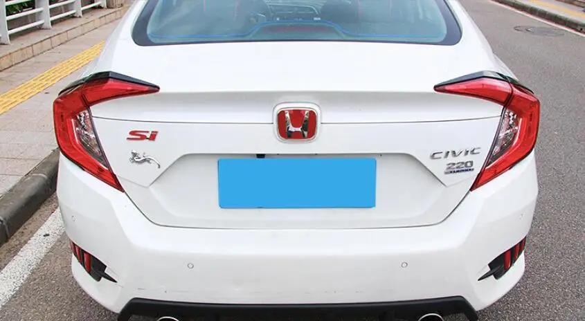 Применение только для Honda Civic задний фонарь Shade декоративная рамка для десяти поколения Civic углеродного волокна задний фонарь Shade