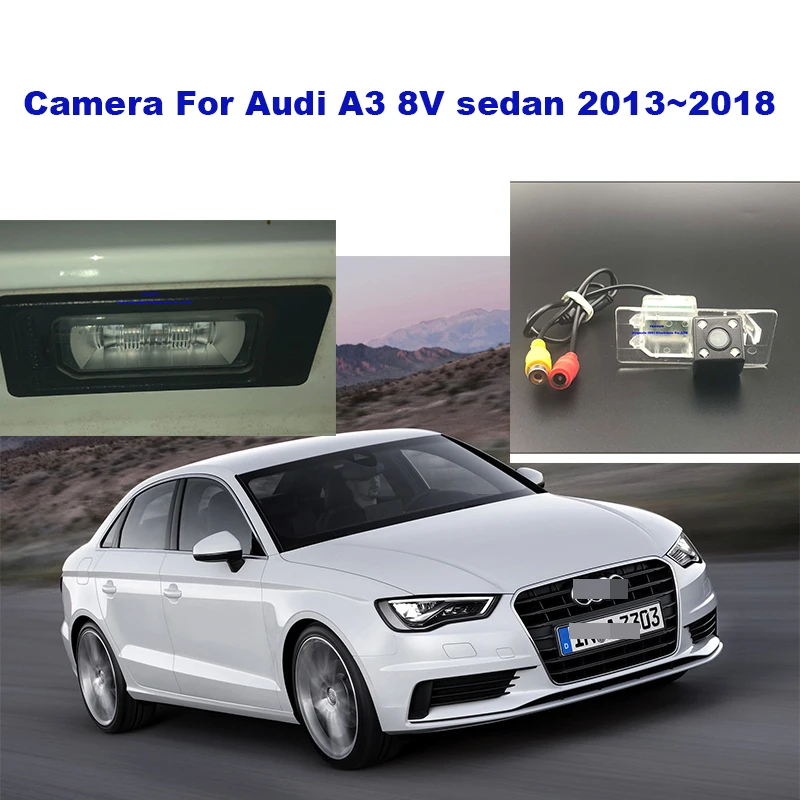 Yessun камера номерного знака для Audi A3 8V седан 2013~ Автомобильная камера заднего вида помощь при парковке