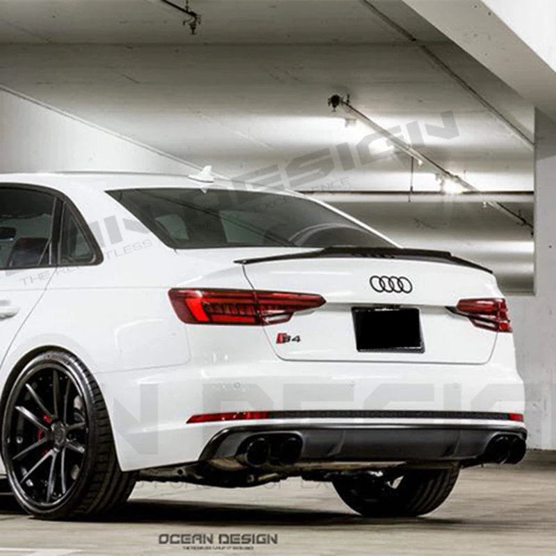 Автомобильный спойлер из углеволокна для Audi S серии S4 B9 спойлер заднего крыла высококачественные автозапчасти