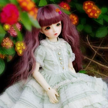 

New Style 1/3 1/4 1/6 1/8 Bjd Wig High Temperature Fashion Wavy Wire Bjd Wig SD For BJD Doll Wig Hair