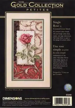 

FF Bonnie Rabbit - Birthday cross stitch kit Animal cotton thread Love lock canvas stitching embroidery DIM65096 Single Rose