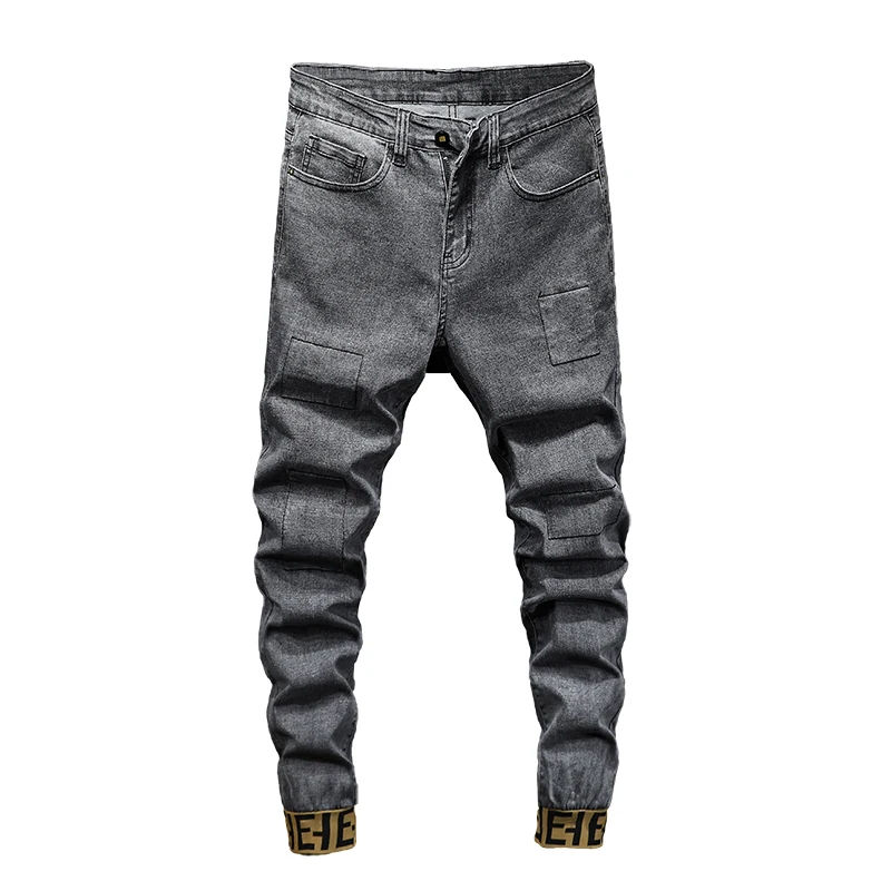Hot Product Men Jeans Pants 28-48 Large Size Loose High Elastic Straight Comfortable Trousers Classic Hip Hop Punk Causal Daily Clothes