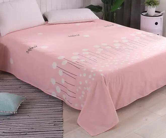 pink Хлопок queen Размер простыни, queen Размер простыни 270 см x 230 см - Цвет: pink