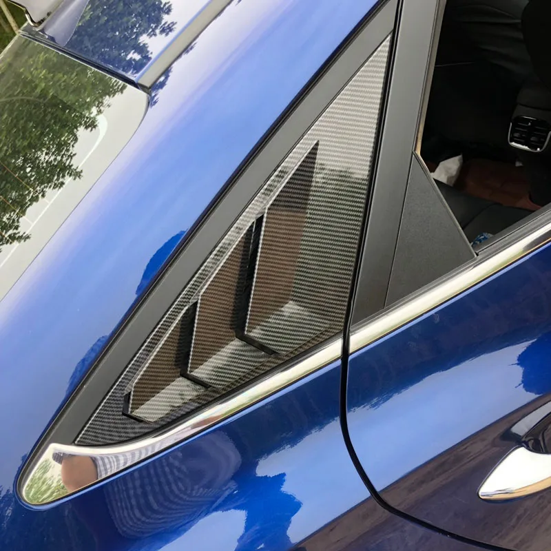 2pcs for HYUNDAI LA FESTA rear window side Window shades Simulation shark gill Outlet decorate