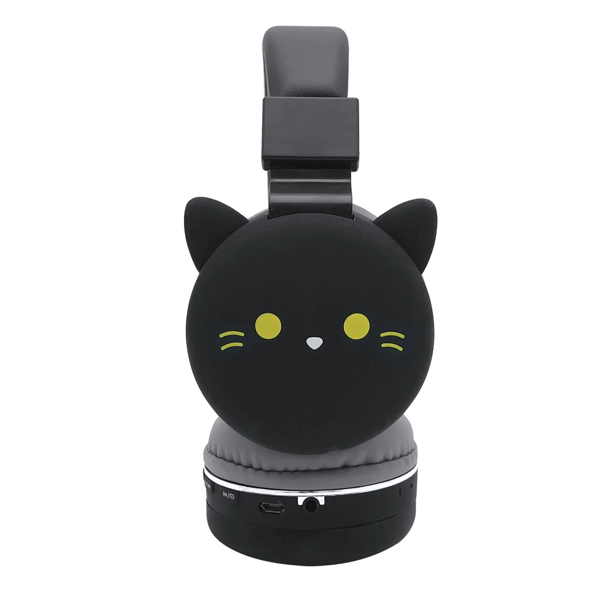 Wireless Bluetooth Cute Cat Ear Headphones For Kids Girl Foldable Stereo Head Mounted Headset With Microphone Support NFC FM